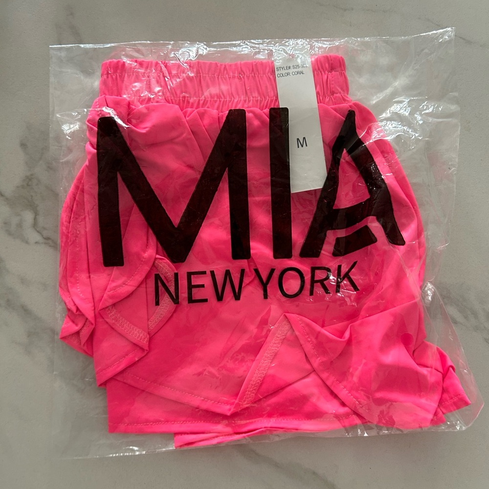 MIA New York Kids Coral Pink Shorts